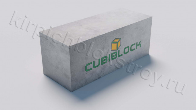 Газобетонный стеновой блок Cubiblock CUBI PROFI D500 B3,5 600х250х250 ровный повышенной прочности