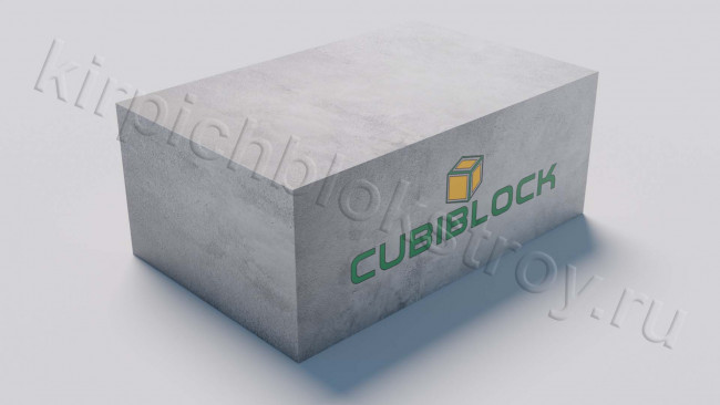 Газобетонный стеновой блок Cubiblock CUBI PROFI D500 B3,5 600х400х250 ровный повышенной прочности
