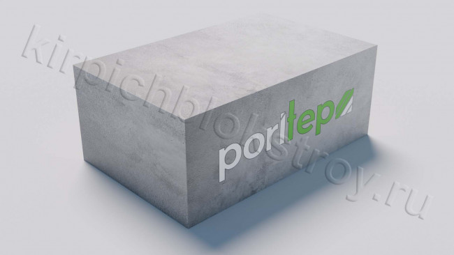 Газобетонный стеновой блок Poritep D400 625x400x250